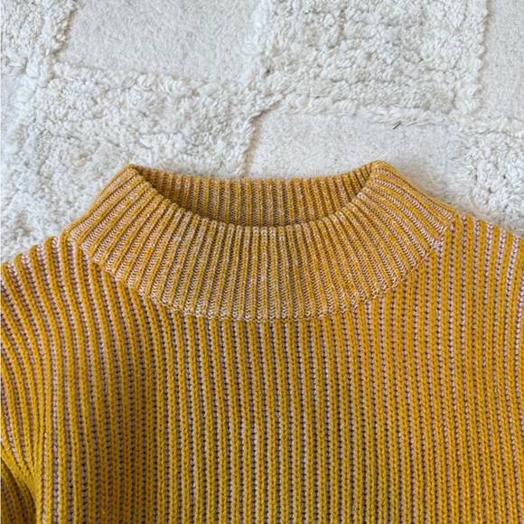 Topshop Mustard Cowl Neck Sweater - Picture 3 of 4